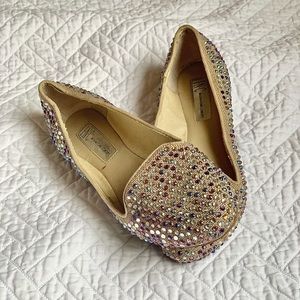 Rhinestone Slip On Loafers!